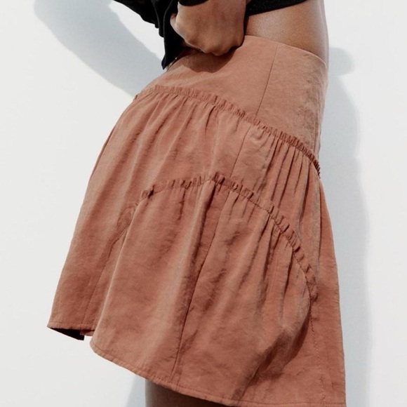 NWT Zara Fluid Brick Skort XXL - Picture 3 of 8